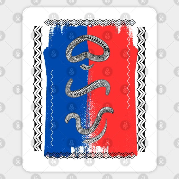 Philippine Flag / Baybayin word Buhay (Life) Magnet by Pirma Pinas